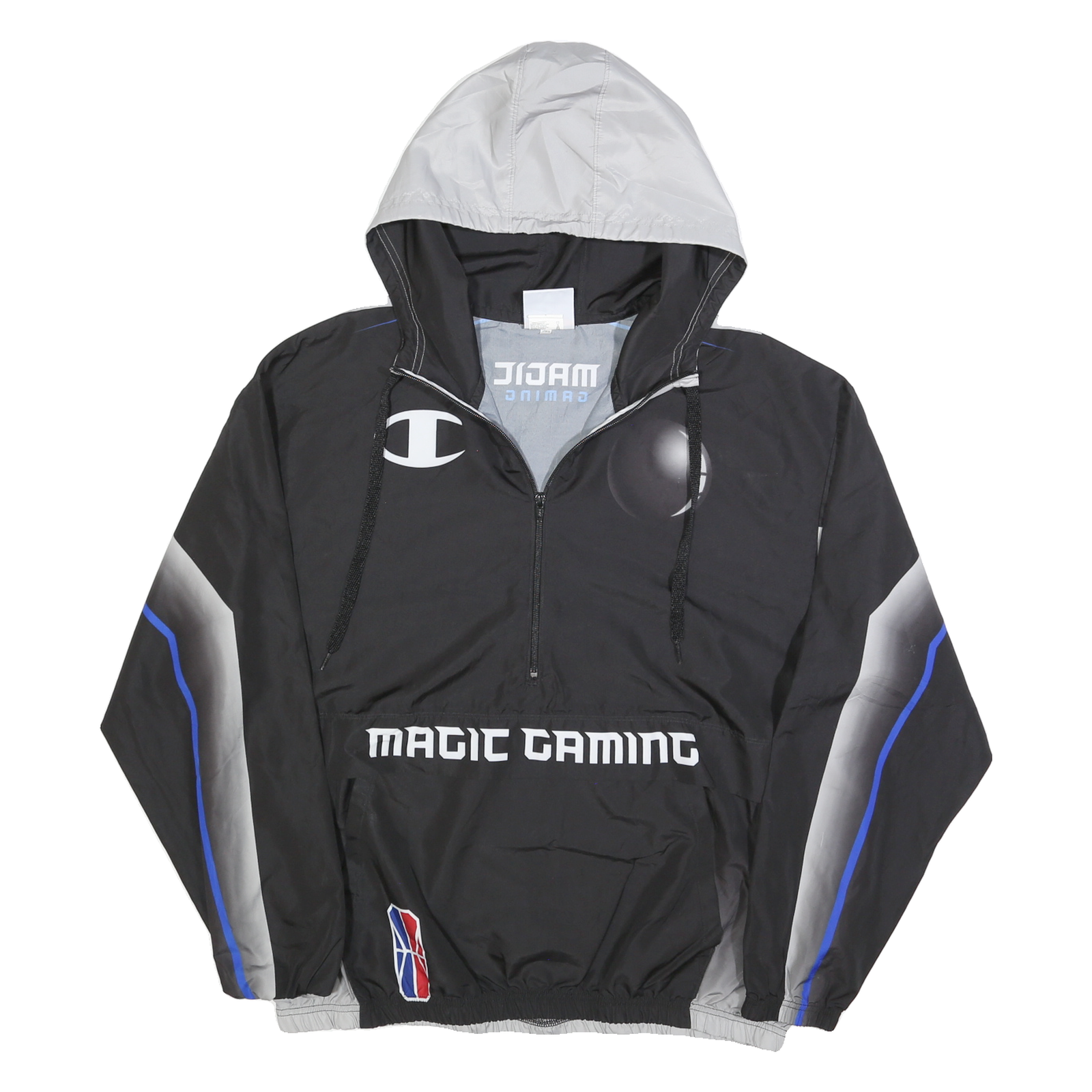 CHAMPION Mens Black & Grey Magic Gaming Track Jacket XL Polyester Blend Refurbished - N/A refurbished available on Cerqular