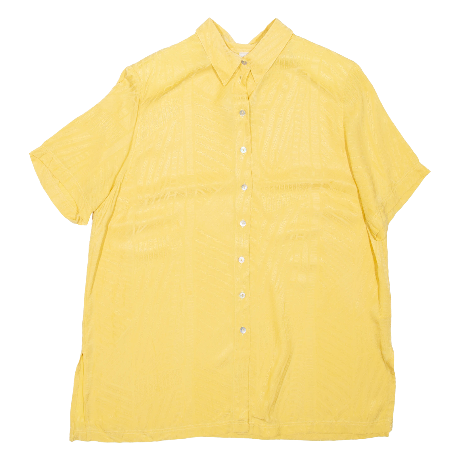 Womens Shirt Yellow Collared Striped UK 18 Refurbished - N/A refurbished available on Cerqular