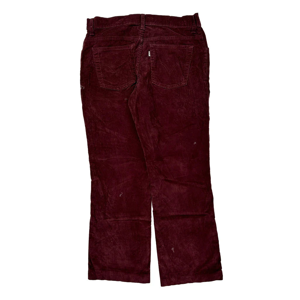 Buy Levis Boot Cut Cord Trousers - 32″ Waist Burgundy Cotton Refurbished - $33.49 Levis Boot Cut Cord Trousers - 32″ Waist Burgundy Cotton Refurbished - Thrifted (note: this is a term often used to describe second- refurbished available on Cerqular