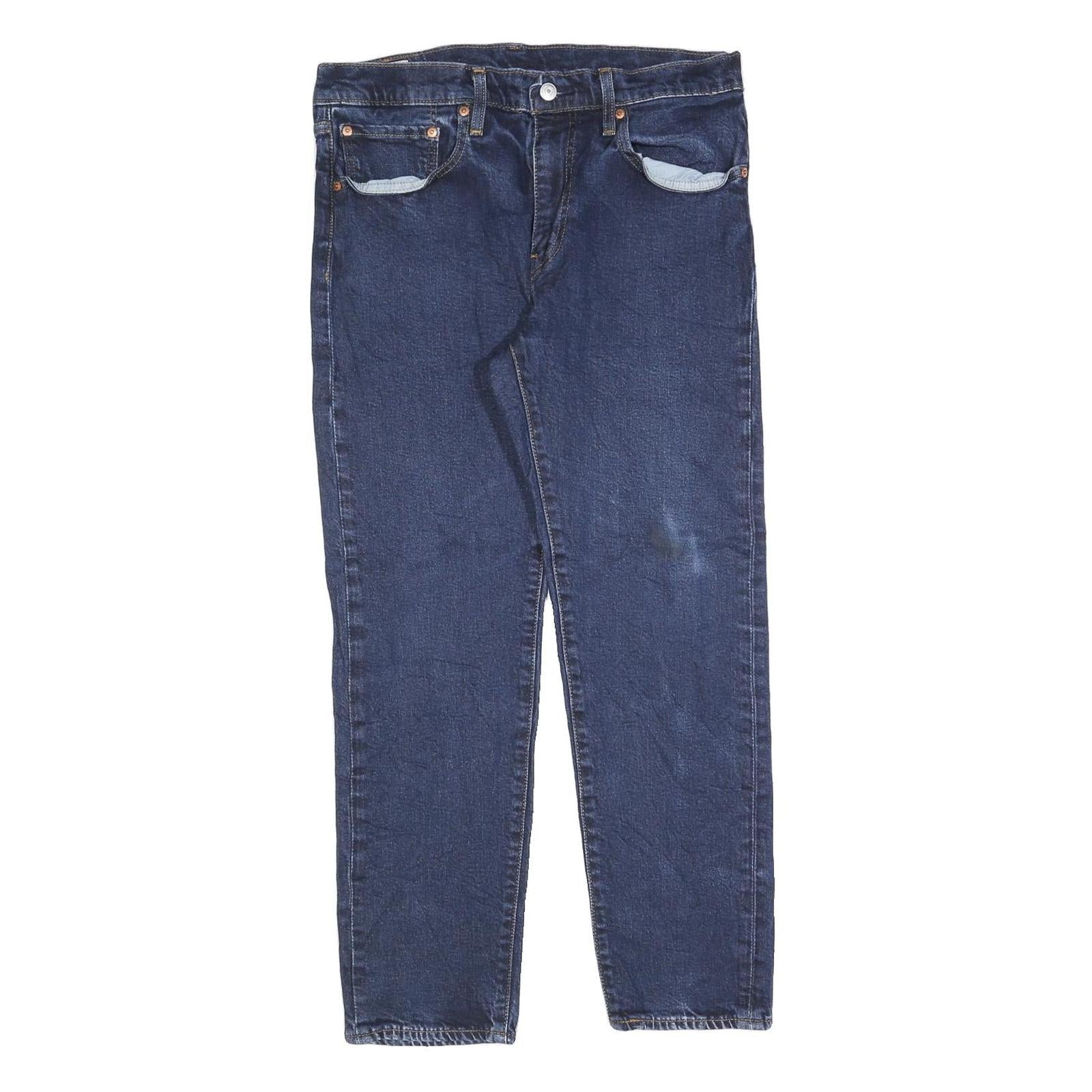 LEVI'S 502 Mens Jeans Blue Slim Straight Denim Medium W34 L27 Classic Fit Refurbished - N/A refurbished available on Cerqular