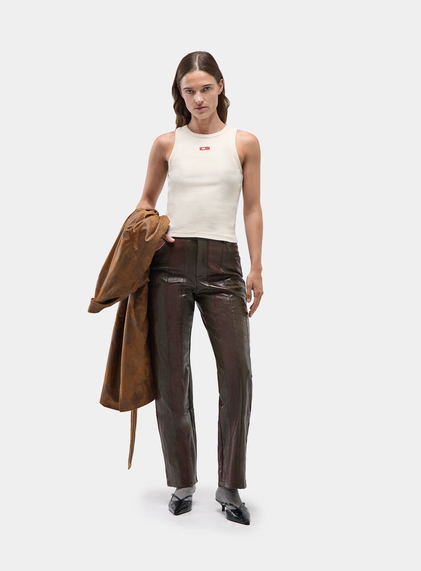 Buy ECRU EMBROIDERED LOGO TANK TOP | Size: S Refurbished - $57.53 ECRU EMBROIDERED LOGO TANK TOP | Size: S Refurbished - N/A (Note: Laagam is a Hindi word that means refurbished available on Cerqular