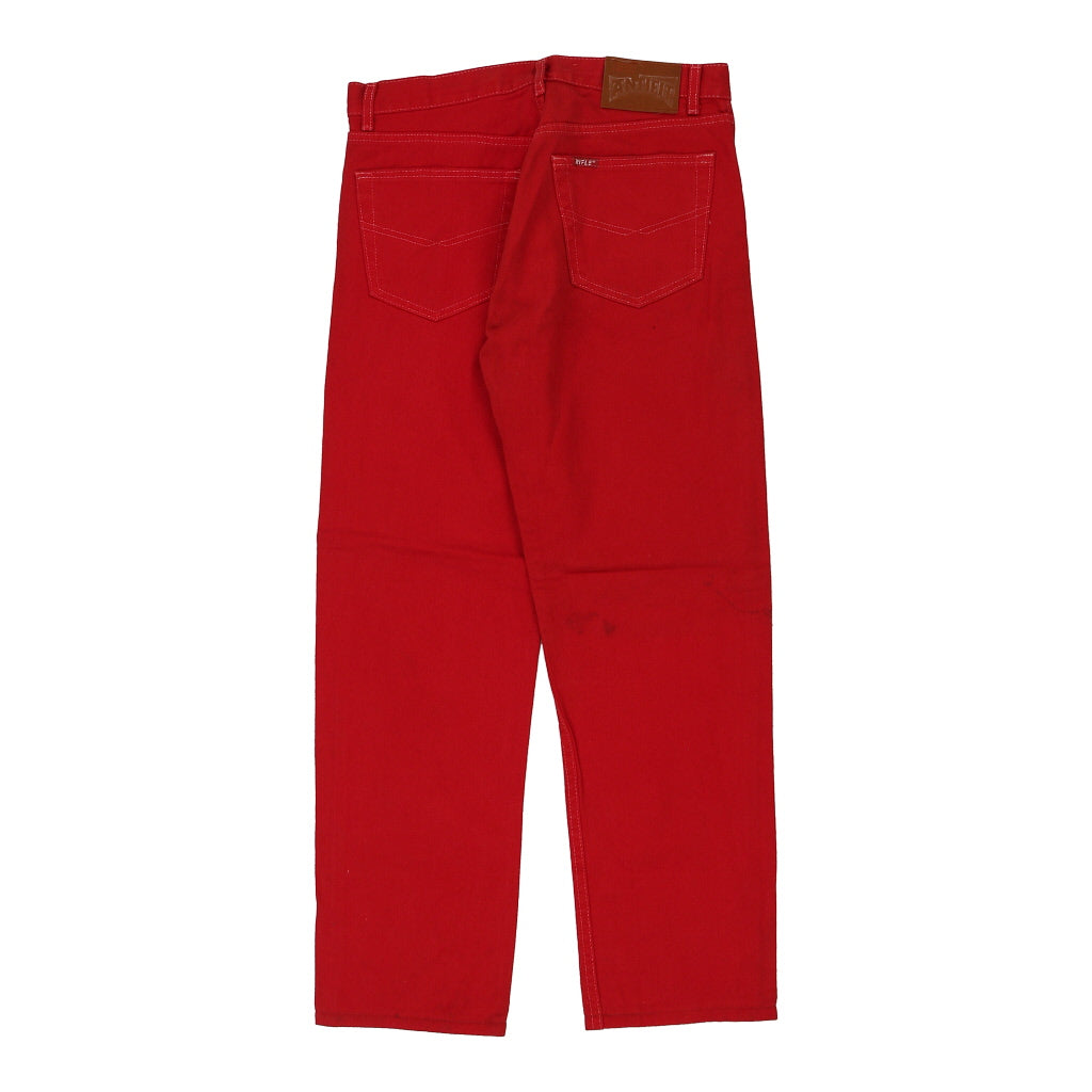 Rifle Jeans - 32W 29L Red Cotton Refurbished - Thrifted (note: this is a term often used to describe second- refurbished available on Cerqular