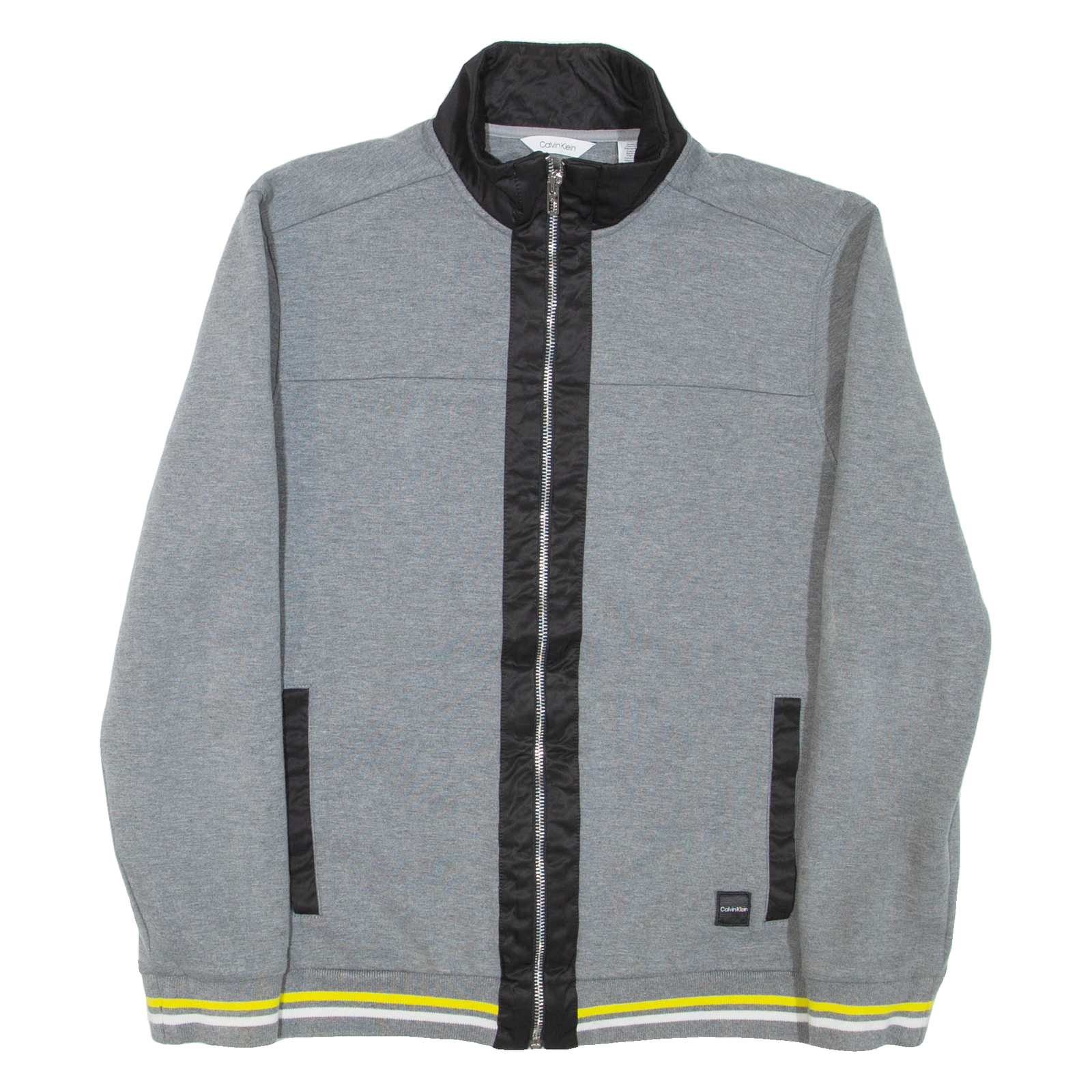 CALVIN KLEIN Womens Track Jacket Grey S Refurbished - N/A refurbished available on Cerqular