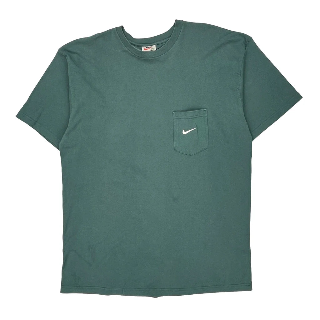 Buy Made In USA Nike T-Shirt - 2XL Green Cotton Refurbished - $46.89 Made In USA Nike T-Shirt - 2XL Green Cotton Refurbished - Thrifted (note: this is a term often used to describe second- refurbished available on Cerqular