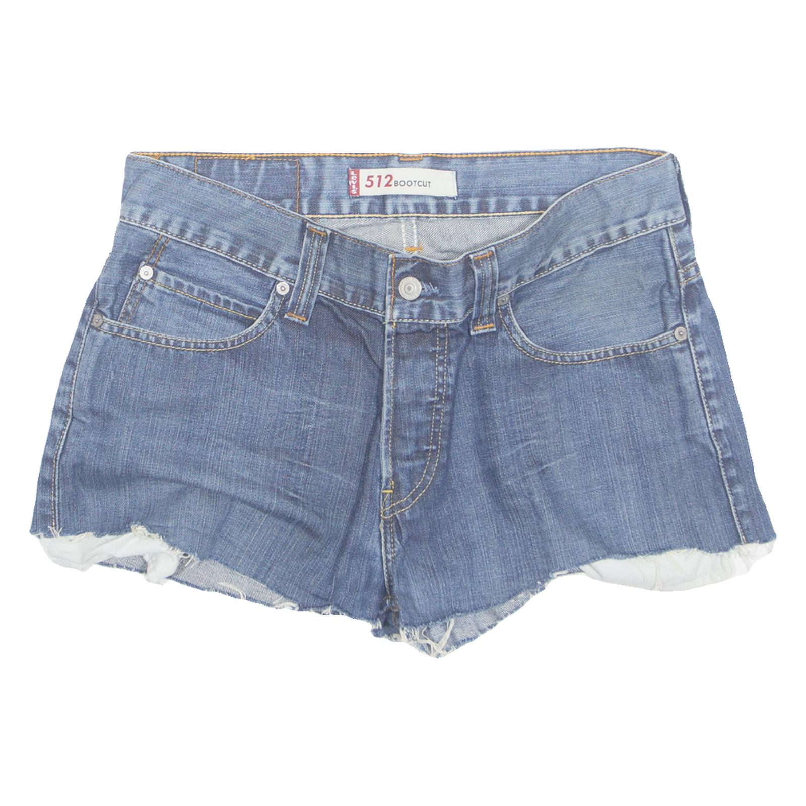 LEVI'S 512 Cut Off Womens Denim Shorts Blue M W32 Refurbished - N/A refurbished available on Cerqular