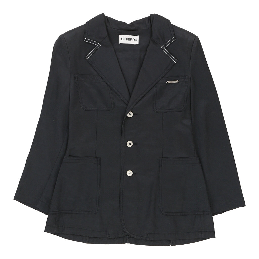 Buy Age - 12 Years Gf Ferre Blazer - Medium Black Cotton Refurbished - $30.14 Age - 12 Years Gf Ferre Blazer - Medium Black Cotton Refurbished - Thrifted (note: this is a term often used to describe second- refurbished available on Cerqular
