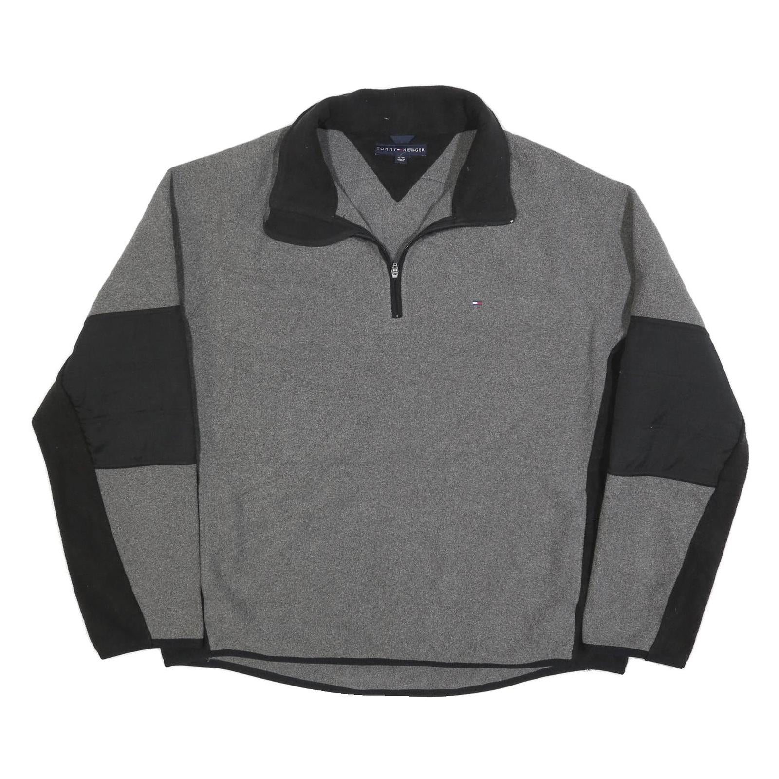 Buy TOMMY HILFIGER Mens Grey & Black Pullover Plain V-Neck Basic Knit XL Zip Jumper Refurbished - $32.49 TOMMY HILFIGER Mens Grey & Black Pullover Plain V-Neck Basic Knit XL Zip Jumper Refurbished - N/A refurbished available on Cerqular
