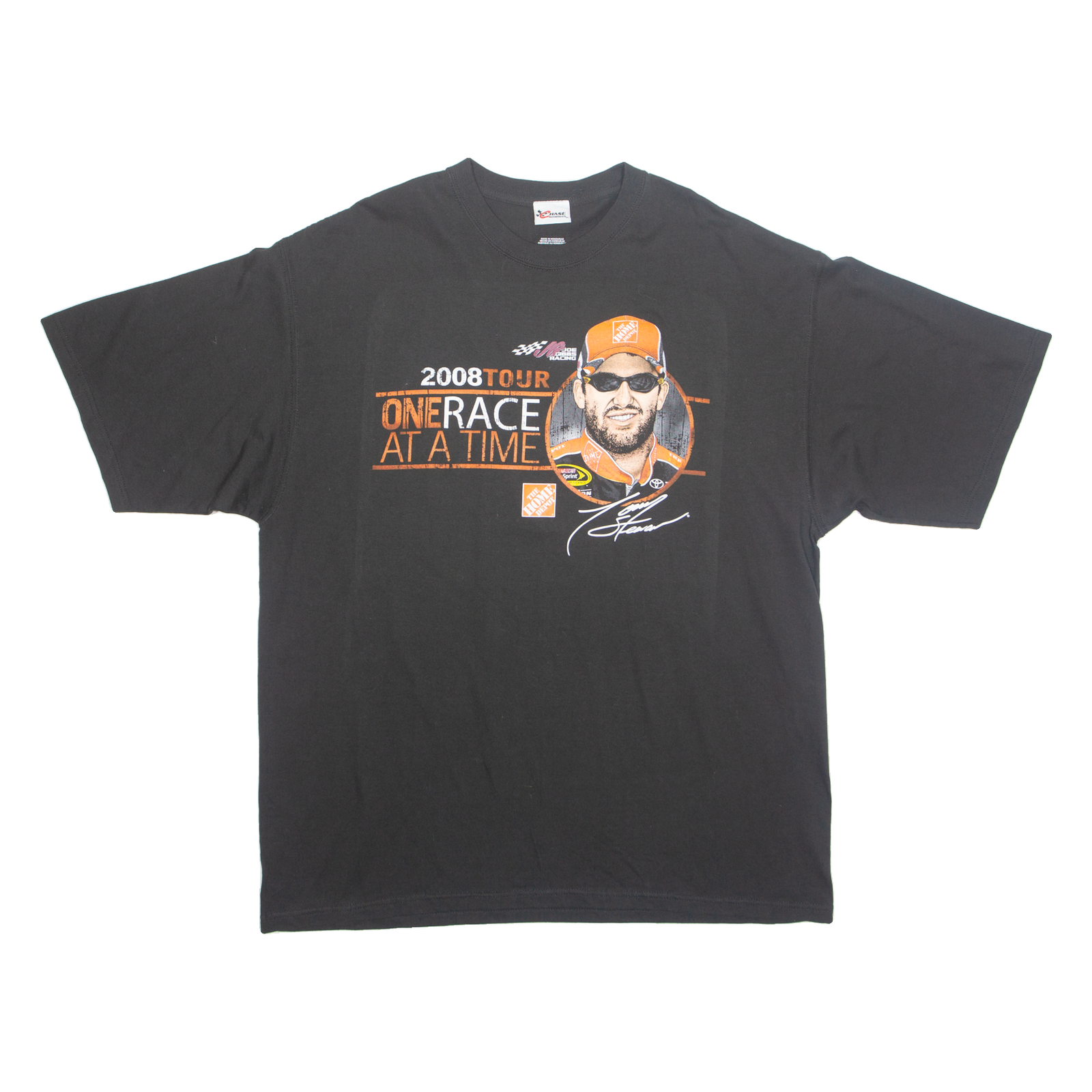 CHASE AUTHENTICS 2008 Joe Gibbs Racing NASCAR Mens T-Shirt Black USA 2XL Refurbished - N/A refurbished available on Cerqular