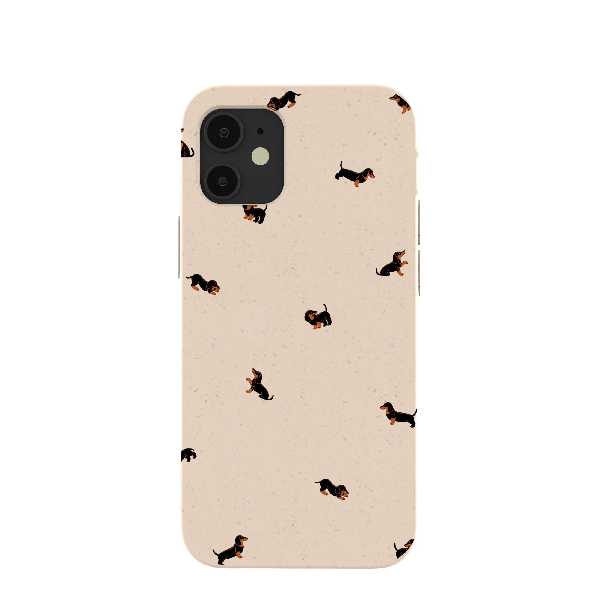 Seashell Lil Dachshunds iPhone 12 Mini Case Refurbished - Pela Case refurbished available on Cerqular