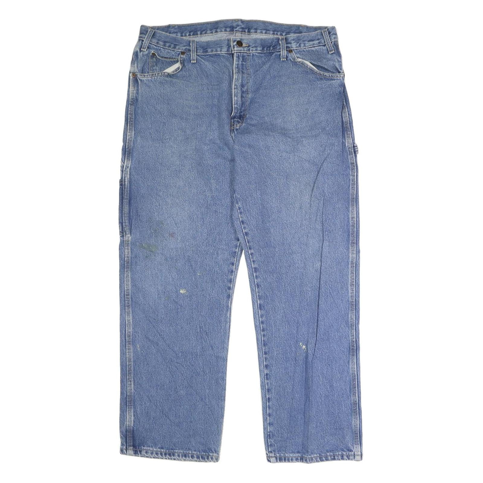 DICKIES Mens Jeans Blue Relaxed Straight Denim Medium W38 L30 Workwear Utility Refurbished - N/A refurbished available on Cerqular