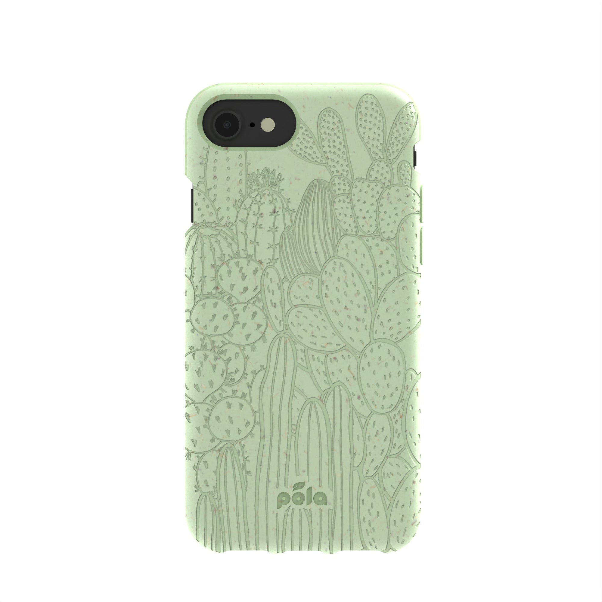 Sage Green Cacti iPhone 6/6s/7/8/SE Case Refurbished - Pela Case refurbished available on Cerqular