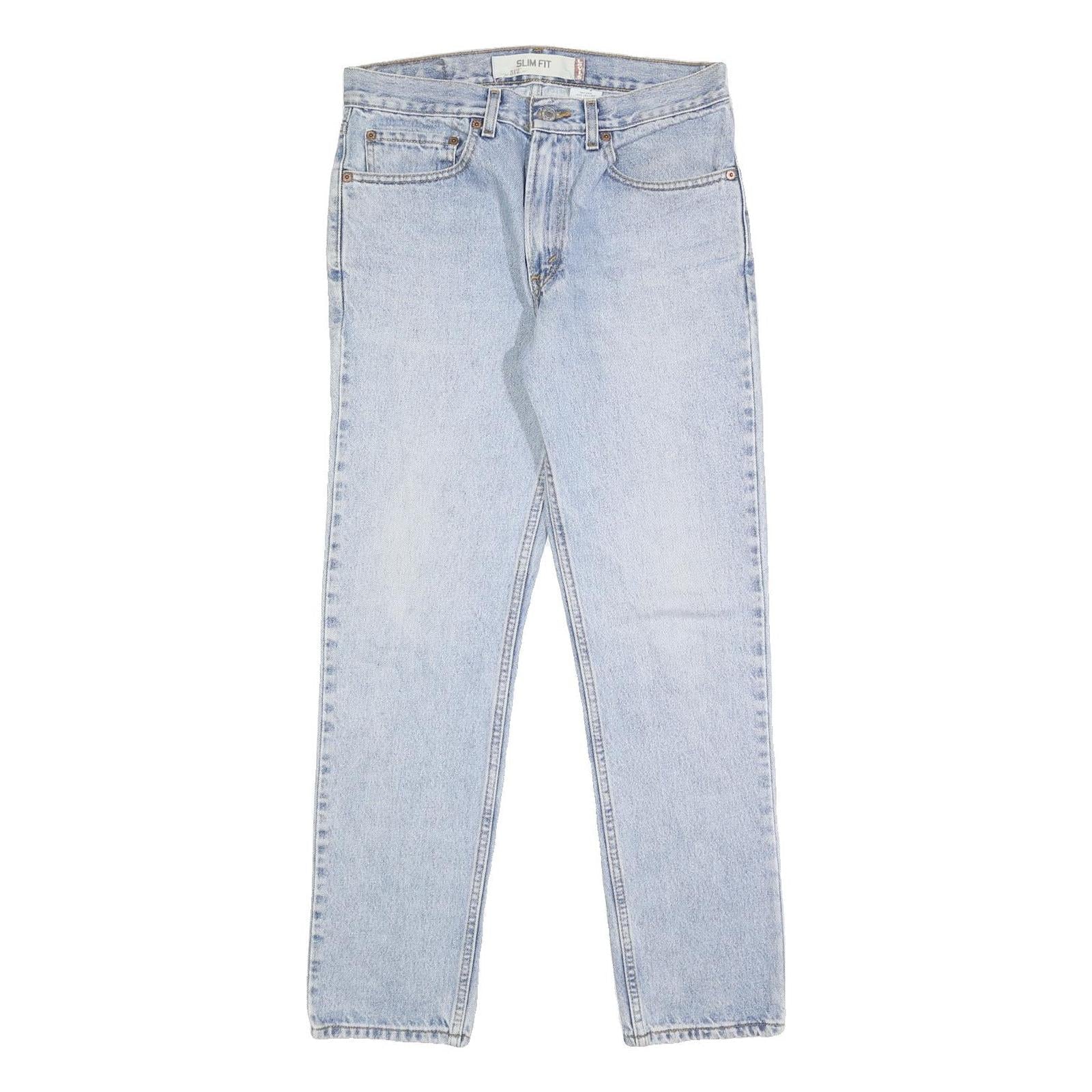 LEVI'S 512 Mens Jeans Blue Slim Skinny Denim Light W31 L30 Classic Zip Fly Refurbished - N/A refurbished available on Cerqular