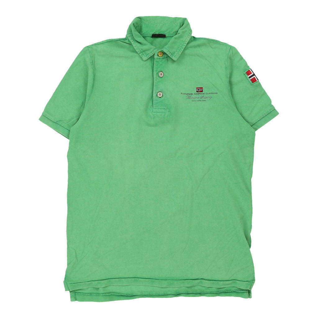 Buy Napapijri Polo Shirt - Large Green Cotton Refurbished - $40.19 Napapijri Polo Shirt - Large Green Cotton Refurbished - Thrifted (note: this is a term often used to describe second- refurbished available on Cerqular