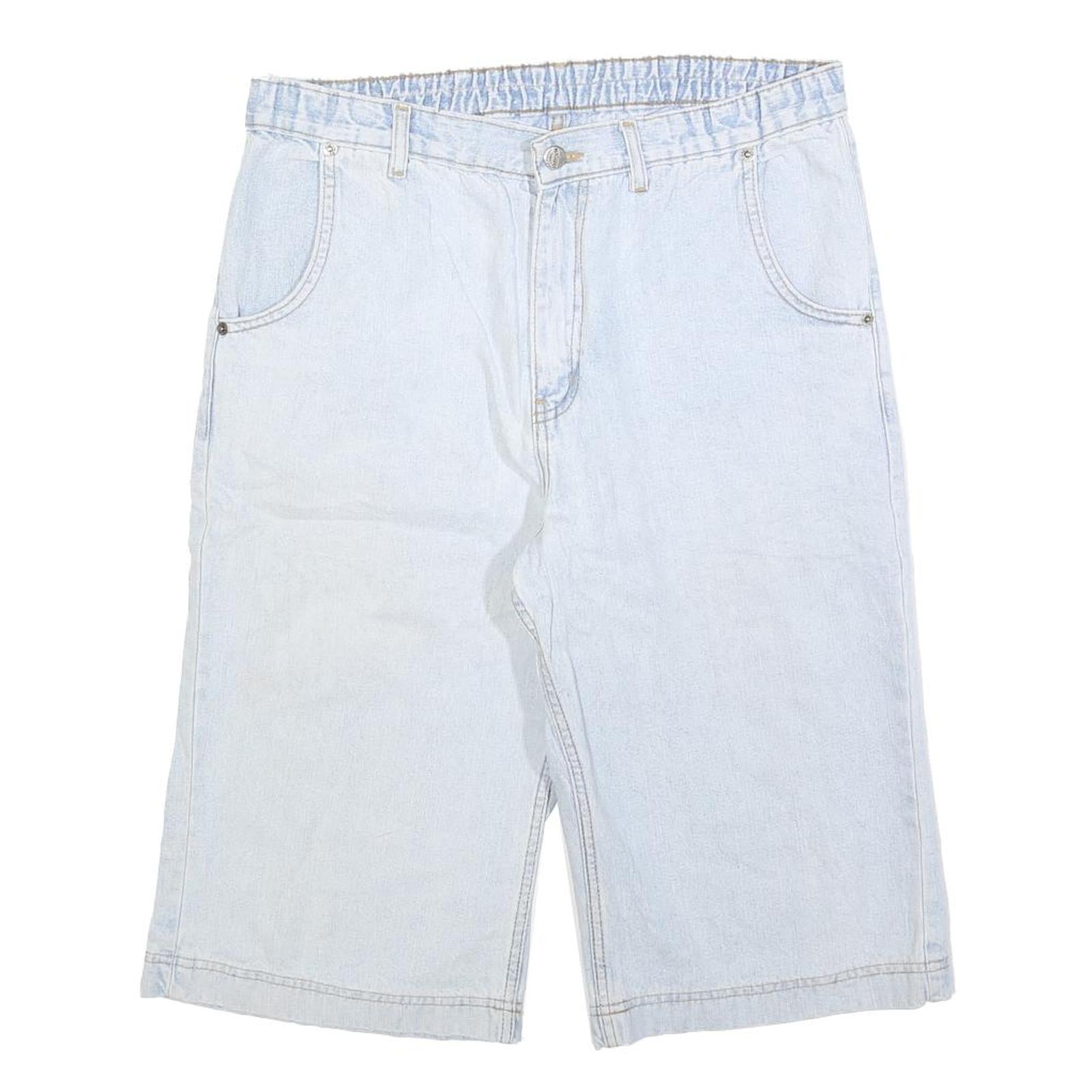 KANA Mens Shorts Blue Denim Casual M W32 Cotton Blend Lightweight Summer Refurbished - N/A refurbished available on Cerqular