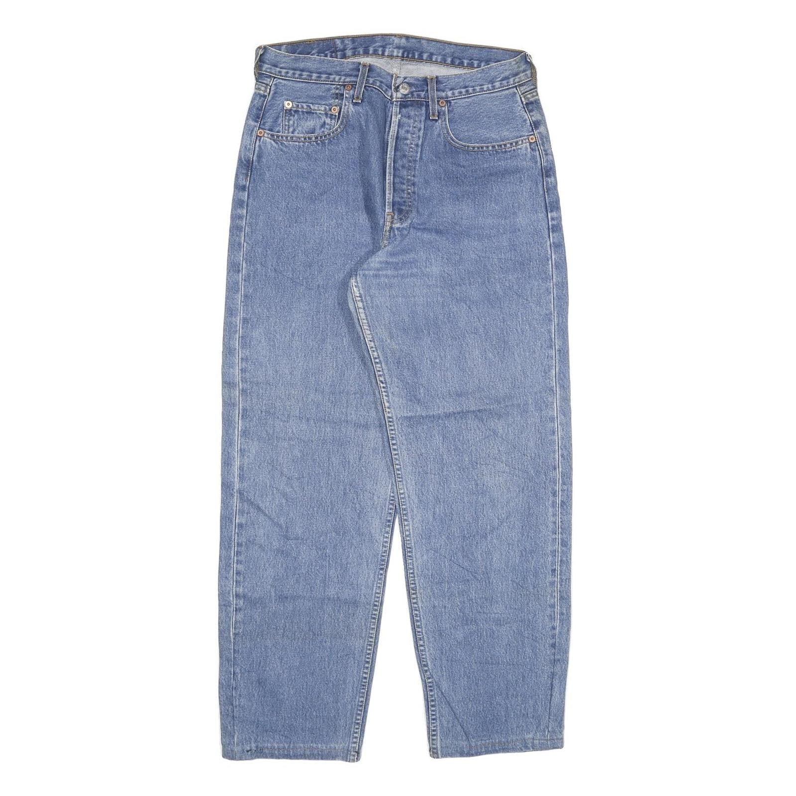 LEVI'S 519 Mens Jeans Blue Relaxed Tapered Denim Medium W30 L29 Zip Closure Refurbished - N/A refurbished available on Cerqular