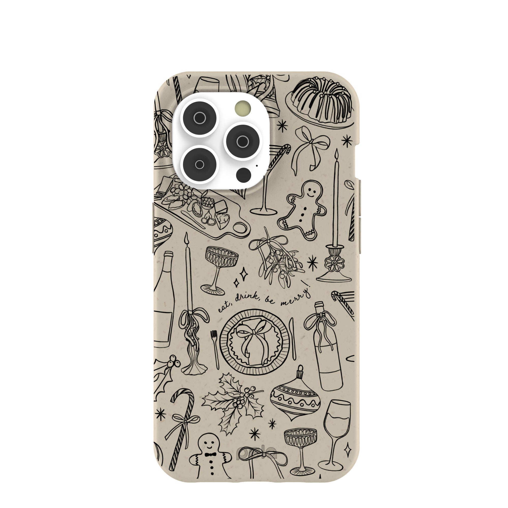 London Fog Holiday Dinner Party iPhone 14 Pro Case Refurbished - Pela Case refurbished available on Cerqular