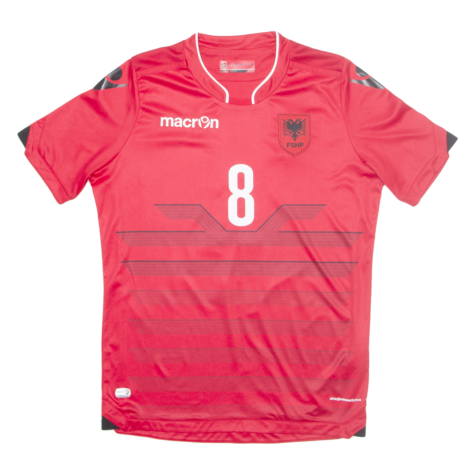MACRON FSHf Mens Football Shirt T-Shirt Red V-Neck S Refurbished - N/A refurbished available on Cerqular