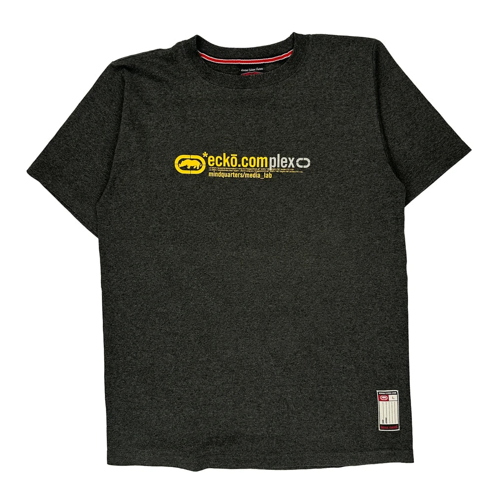 Made In USA Limited Edition Ecko Unltd T-Shirt - Large Grey Cotton Blend Refurbished - Thrifted (note: this is a term often used to describe second- refurbished available on Cerqular