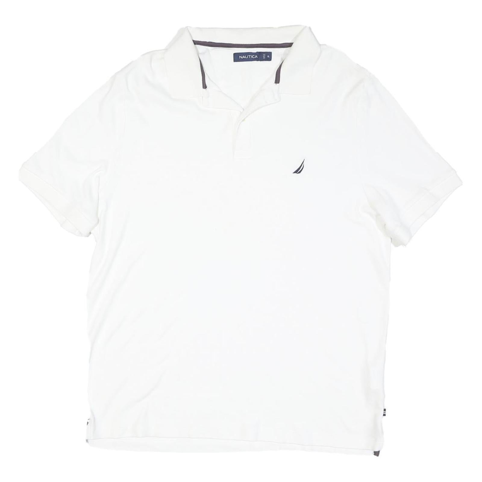 Buy NAUTICA Mens White Short Sleeve Plain XL Cotton Blend Polo Shirt Casual Refurbished - $25.99 NAUTICA Mens White Short Sleeve Plain XL Cotton Blend Polo Shirt Casual Refurbished - N/A refurbished available on Cerqular