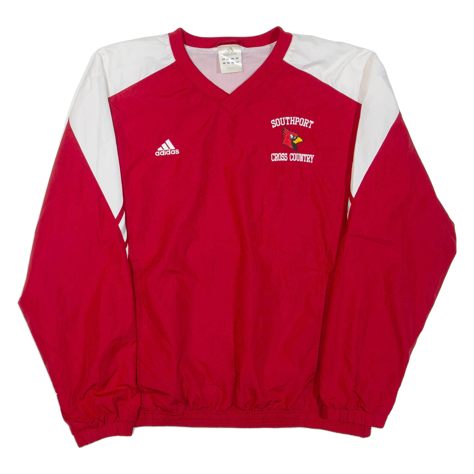 ADIDAS Southport Cross Country Mens Sweatshirt Red V-Neck L Refurbished - N/A refurbished available on Cerqular