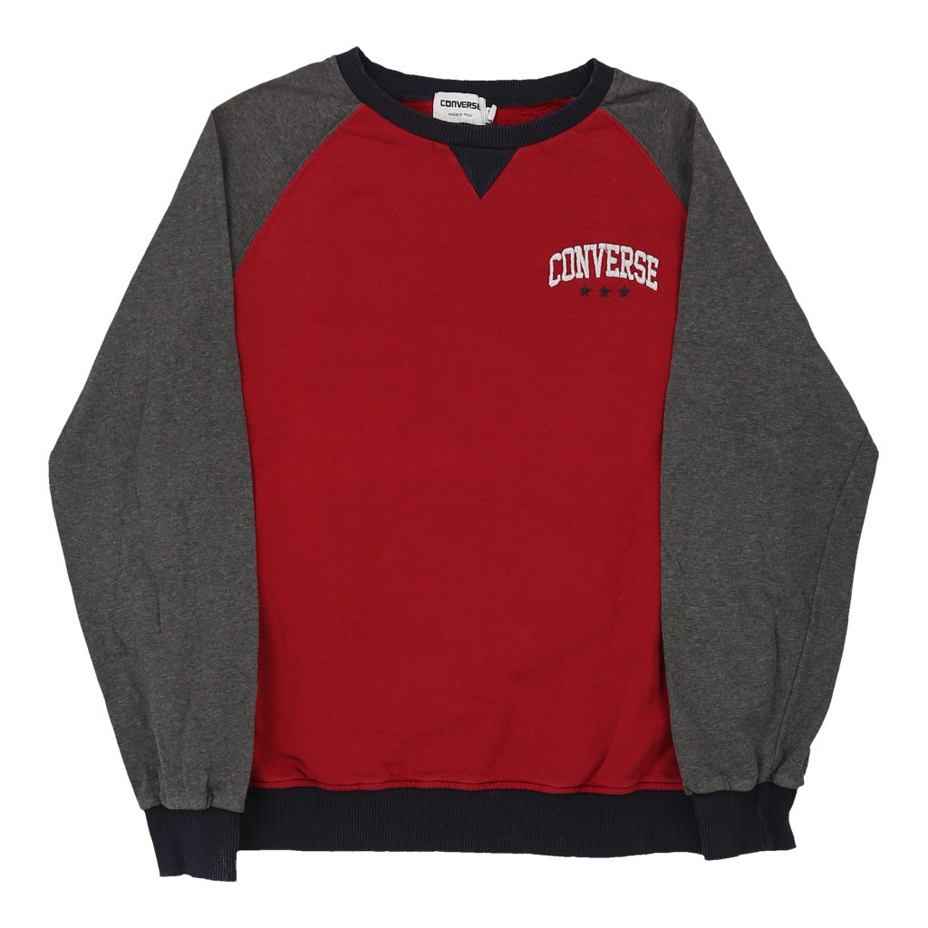 Age 16 Converse Sweatshirt - XL Red Cotton Blend | Size: x-large Refurbished - Thrifted (note: this is a term often used to describe second- refurbished available on Cerqular