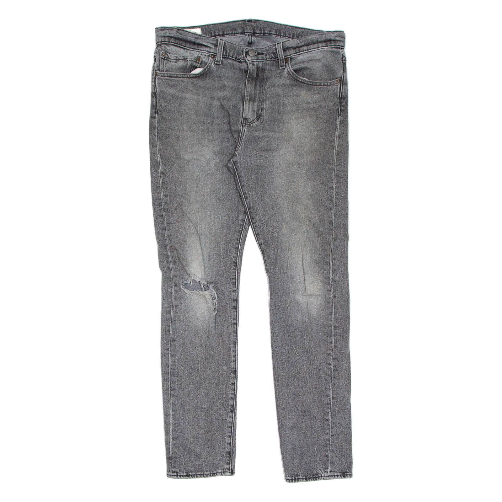 LEVI'S 510 BIG E Jeans Distressed Mens Grey Slim Skinny Charcoal Wash W34 L32 Refurbished - N/A refurbished available on Cerqular
