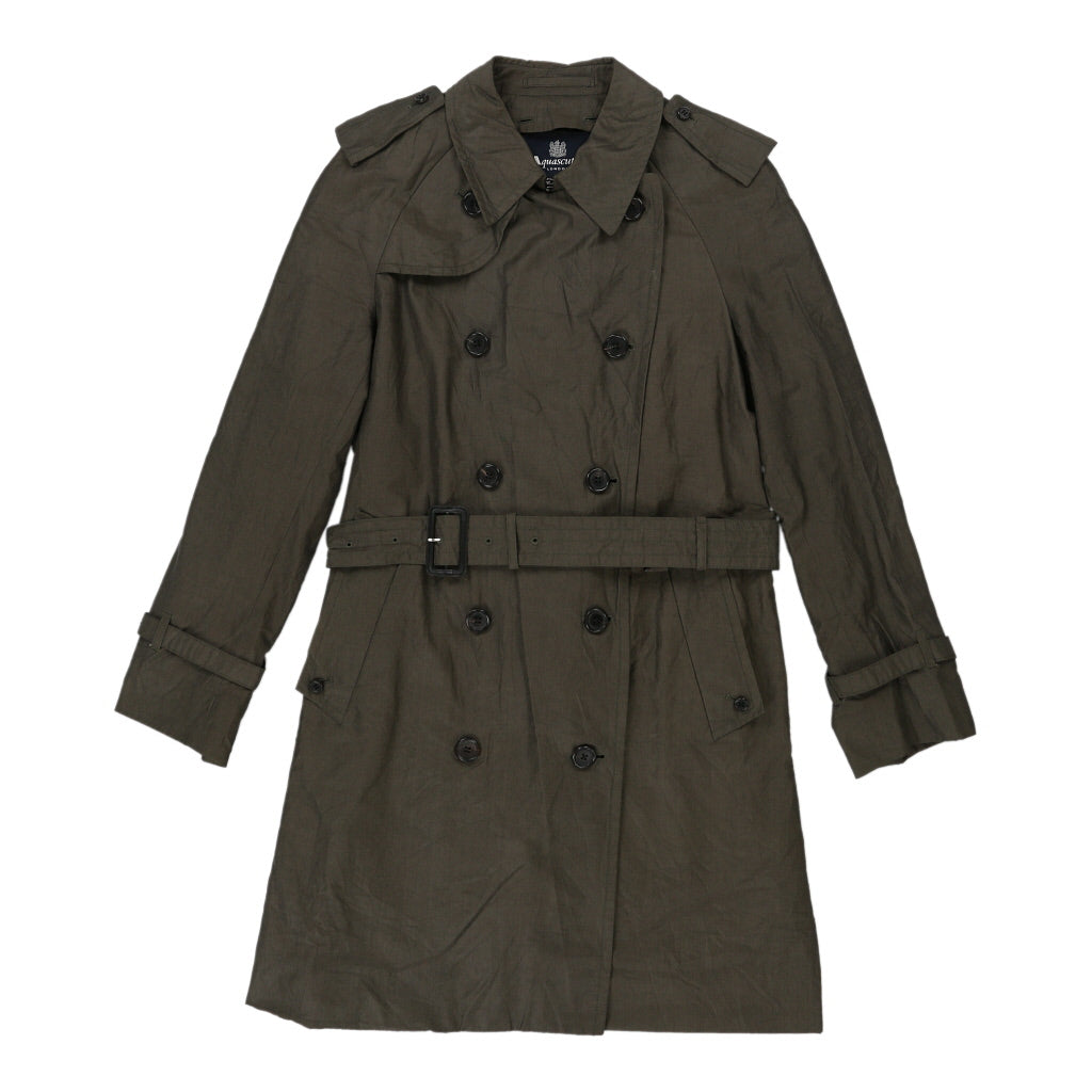 Aquascutum Trench Coat - Medium Grey Cotton | Size: medium Refurbished - N/A (Preloved Designer is not a specific brand, it refurbished available on Cerqular