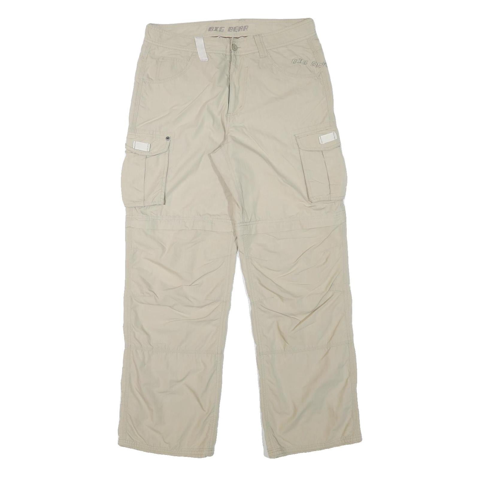 Buy BIG BEAR Mens Polyester Blend Beige Relaxed Cargo Trousers W32 L31 Utility Refurbished - $23.39 BIG BEAR Mens Polyester Blend Beige Relaxed Cargo Trousers W32 L31 Utility Refurbished - N/A refurbished available on Cerqular