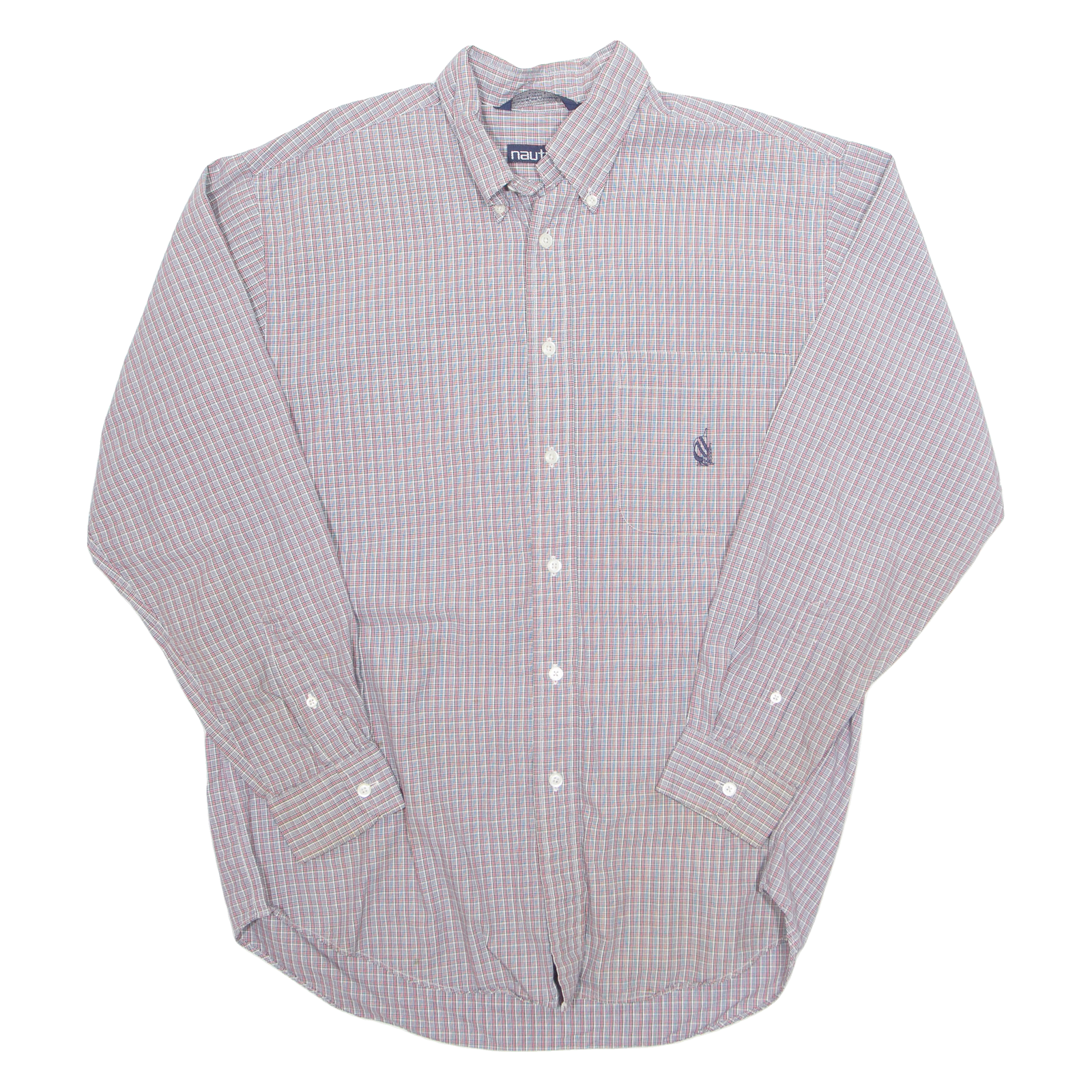Buy NAUTICA Mens Shirt Grey Check Long Sleeve M Refurbished - $20.79 NAUTICA Mens Shirt Grey Check Long Sleeve M Refurbished - N/A refurbished available on Cerqular