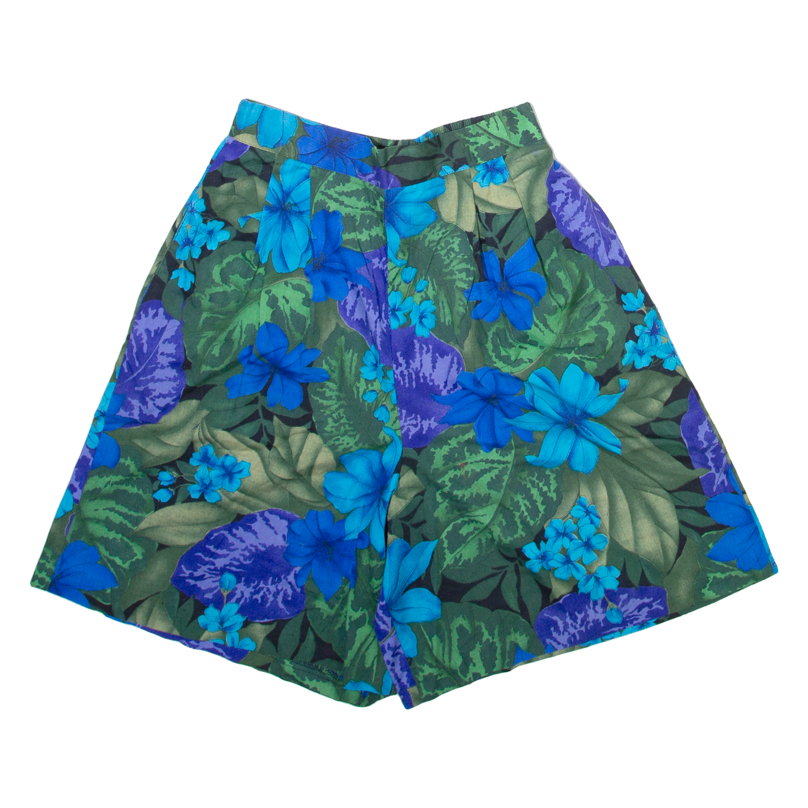 Womens Casual Shorts Blue Relaxed Floral XXS W24 Refurbished - N/A refurbished available on Cerqular