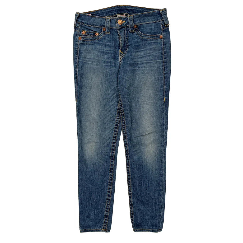 True Religion Skinny Jeans - 29W UK 8 Blue Denim Refurbished - Thrifted (note: this is a term often used to describe second- refurbished available on Cerqular