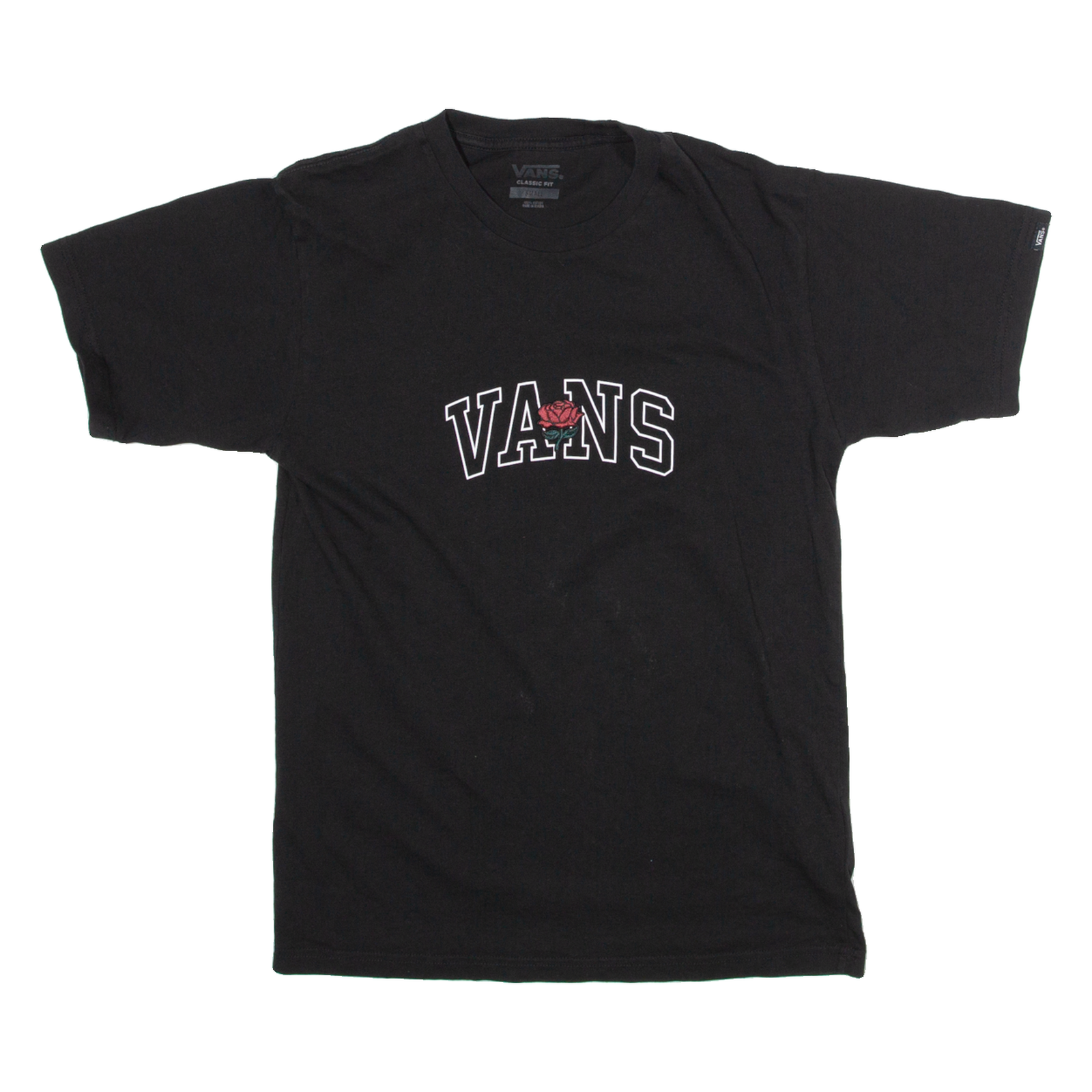 VANS Classic Fit Mens T-Shirt Black S Refurbished - N/A refurbished available on Cerqular