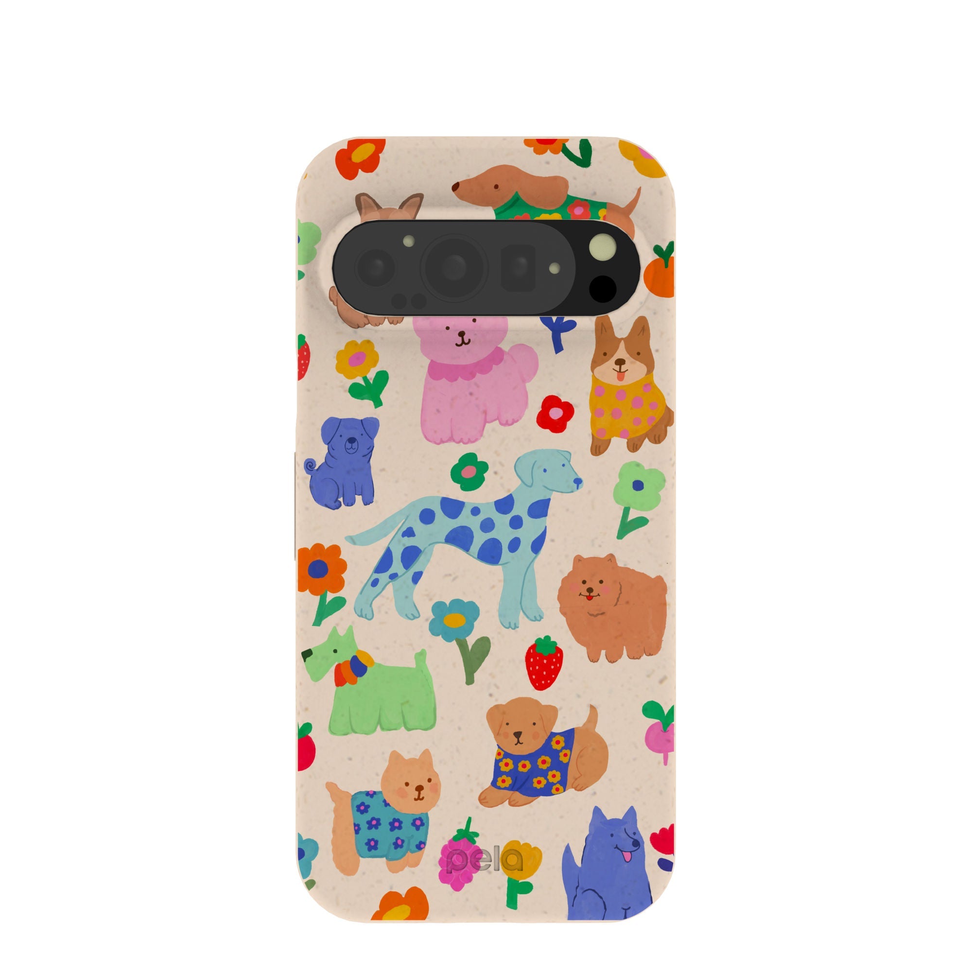 Seashell Pup Bloom Google Pixel 9/9 Pro Case Refurbished - Pela Case refurbished available on Cerqular