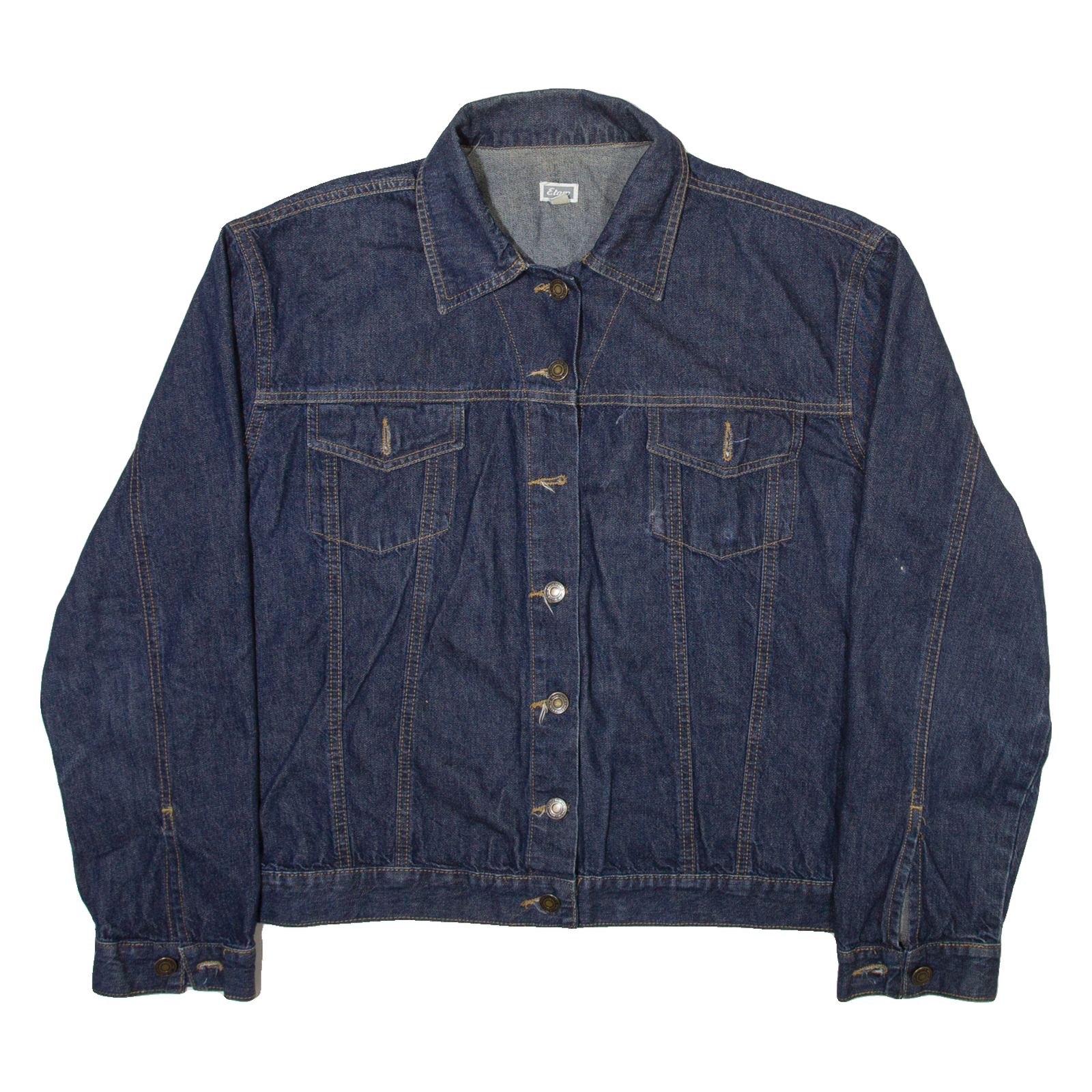 ETAM Womens Denim Jacket Blue UK 20 Refurbished - N/A refurbished available on Cerqular