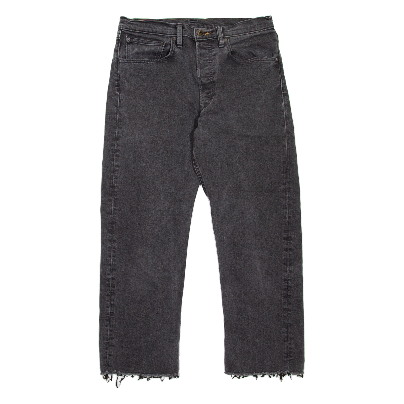LEVI'S 501 Jeans Mens Grey Regular Straight W32 L24 Refurbished - N/A refurbished available on Cerqular