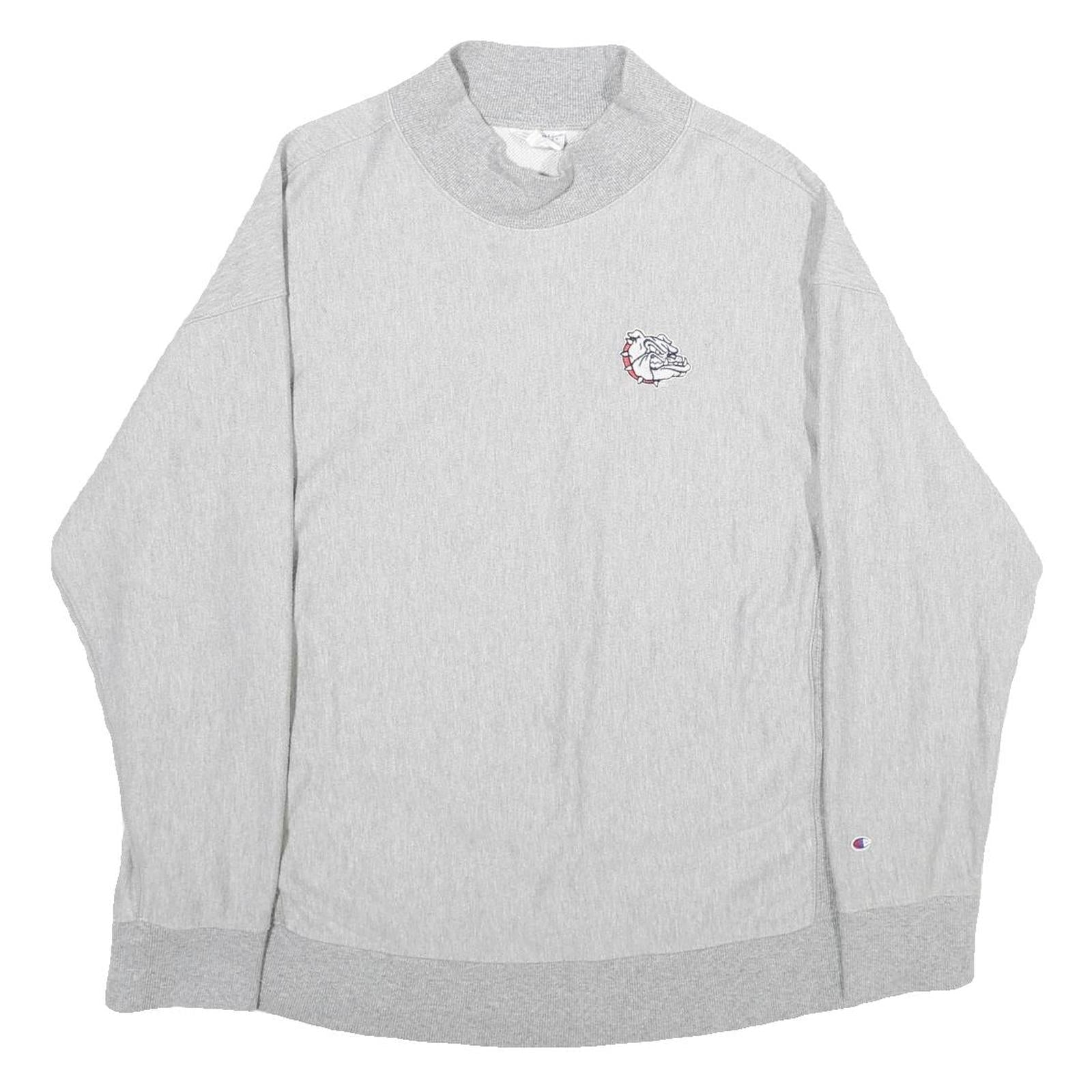 CHAMPION Womens Grey Pullover Sweatshirt 2XL Cotton Blend Crew Neck Casual Refurbished - N/A refurbished available on Cerqular