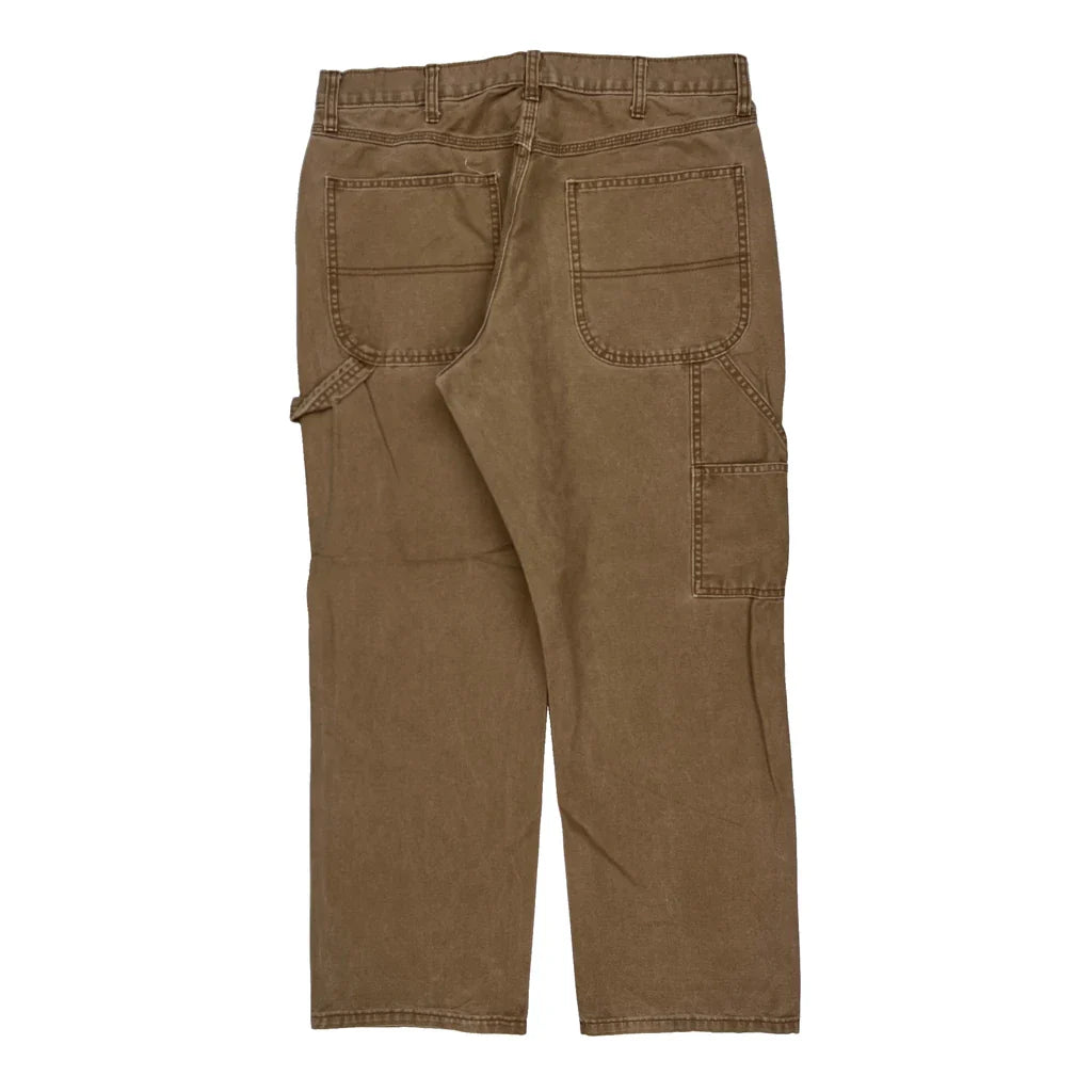Buy Unbranded Cargo Carpenter Trousers - 36W 30L Brown Cotton Refurbished - $46.89 Unbranded Cargo Carpenter Trousers - 36W 30L Brown Cotton Refurbished - Thrifted (note: this is a term often used to describe second- refurbished available on Cerqular