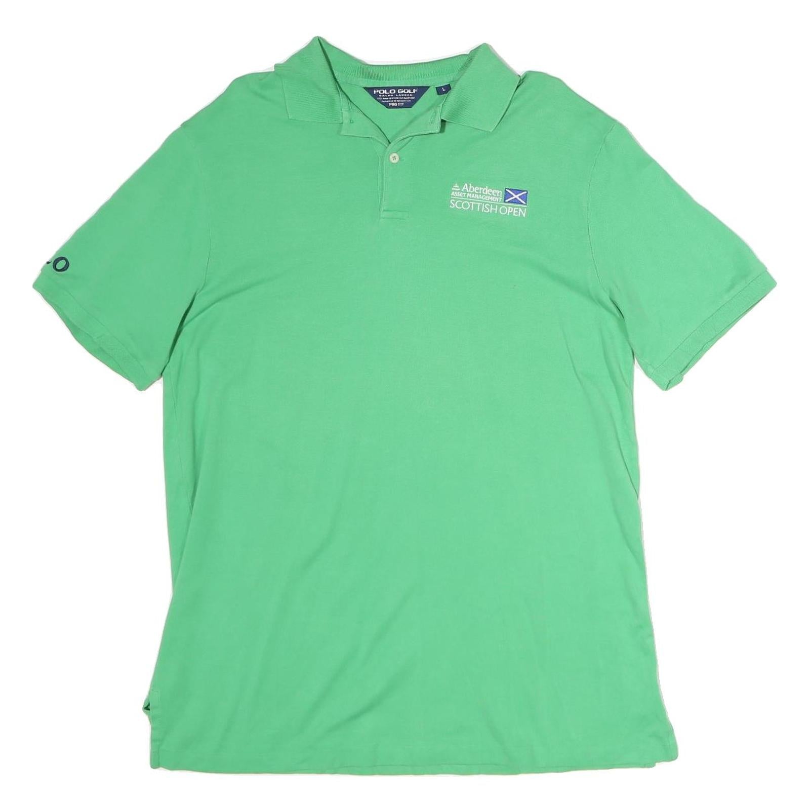 POLO RALPH LAUREN Mens Green Aberdeen Asset Management Scottish Open Short Refurbished - N/A refurbished available on Cerqular
