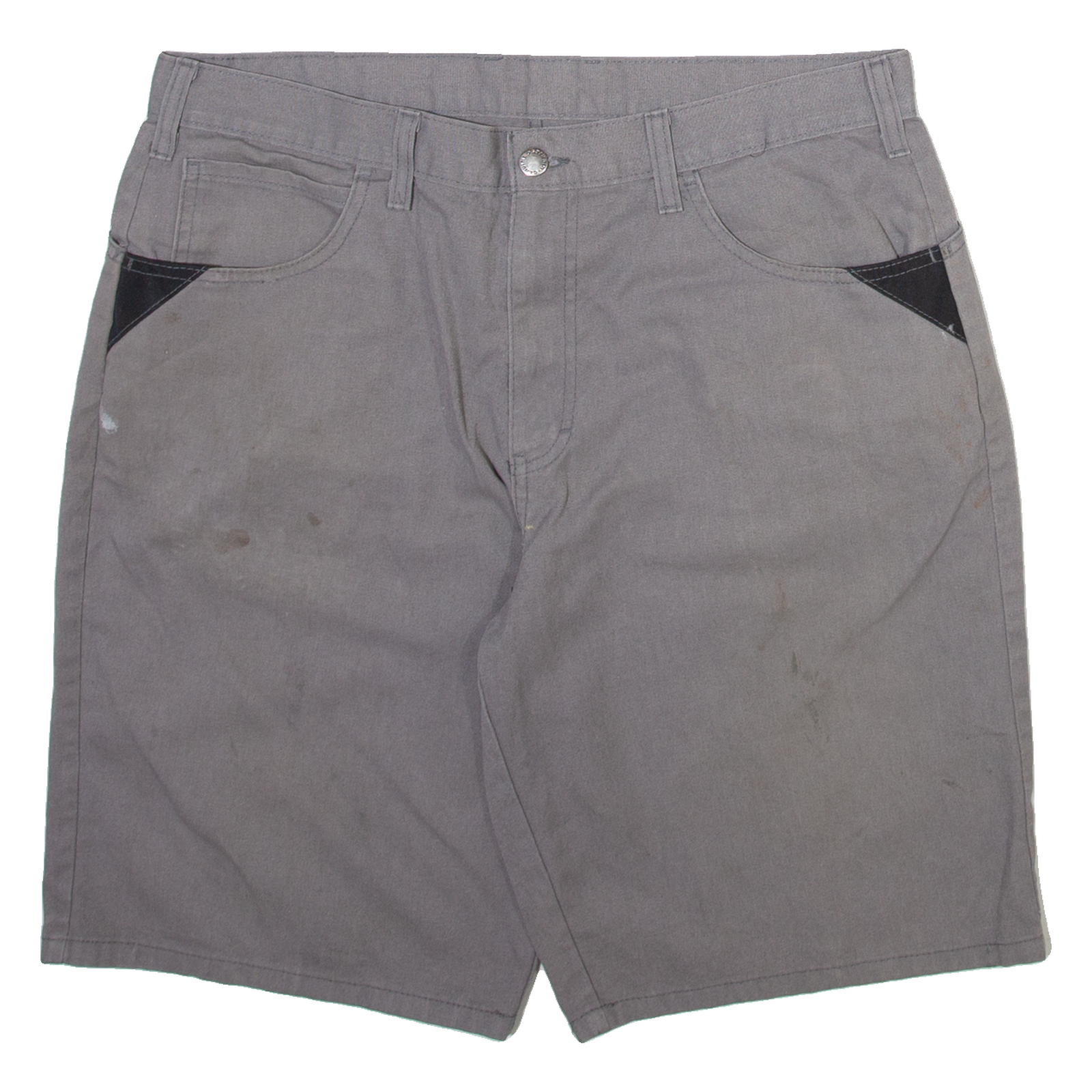 DICKIES Mens Workwear Shorts Grey L W36 Refurbished - N/A refurbished available on Cerqular