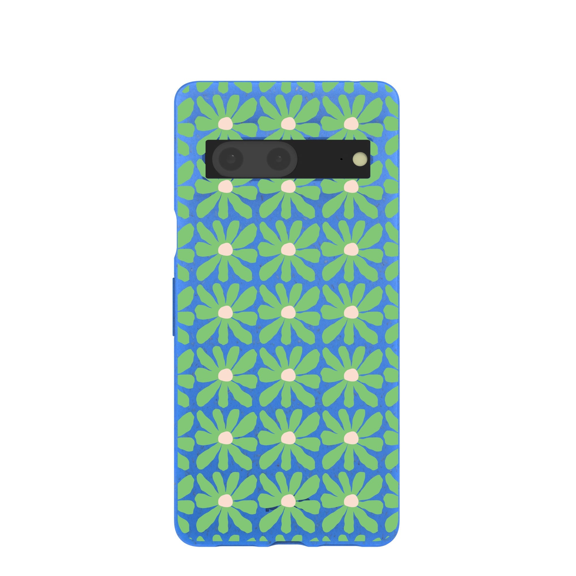 Electric Blue Flower Child Google Pixel 7 Case Refurbished - Pela Case refurbished available on Cerqular