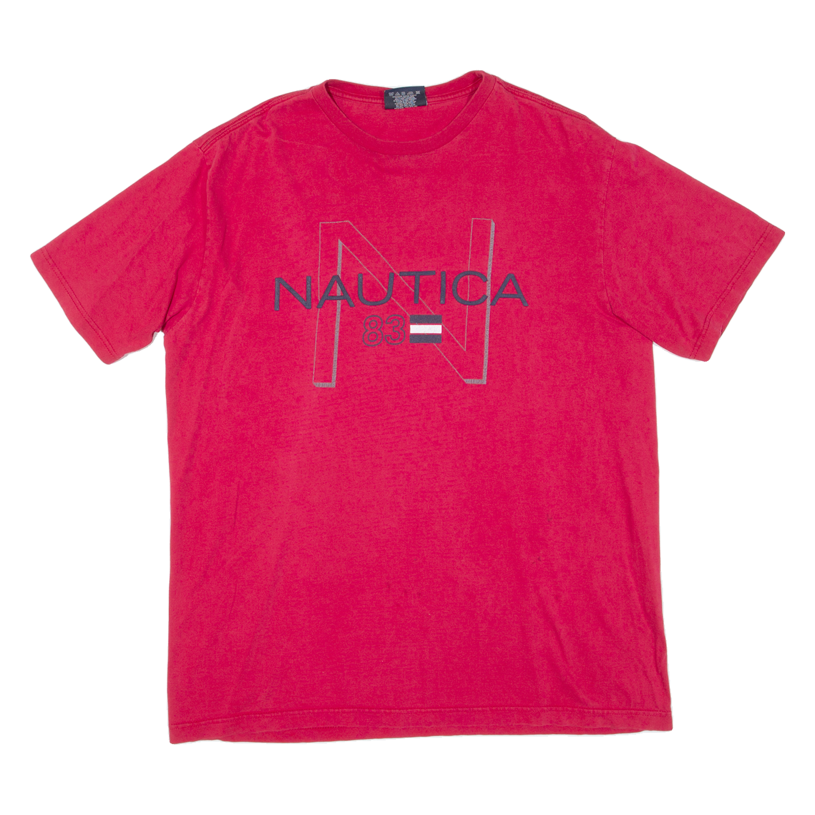 NAUTICA Mens T-Shirt Pink L Refurbished - N/A refurbished available on Cerqular