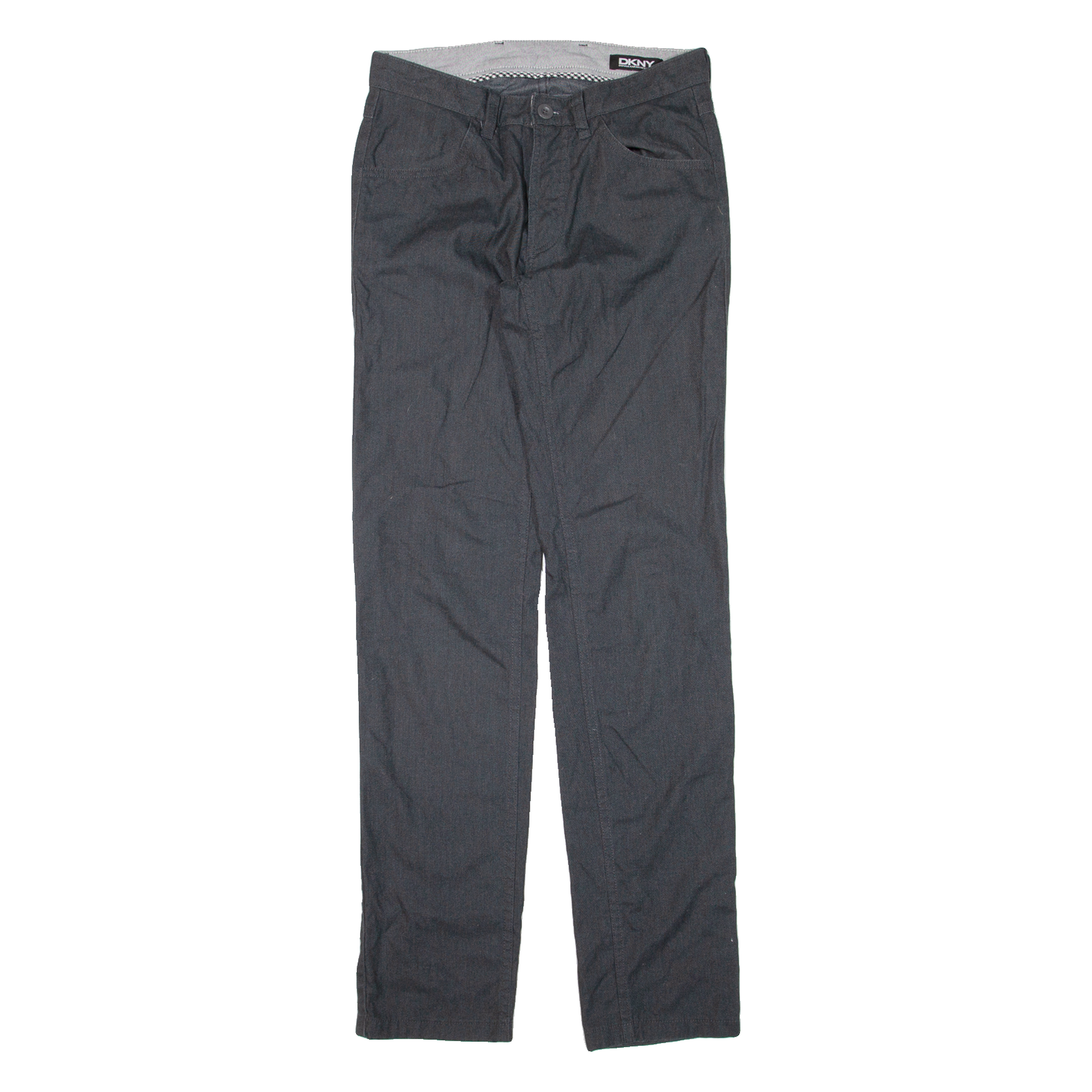 DKNY Mens Trousers Grey Slim Straight W28 L33 Refurbished - N/A refurbished available on Cerqular