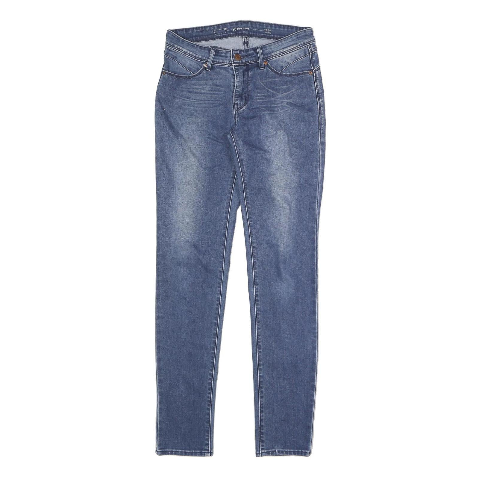 LEVI'S Womens Slim Blue Denim Skinny Jeans Cotton Blend W28 L30 Classic Zip Refurbished - N/A refurbished available on Cerqular