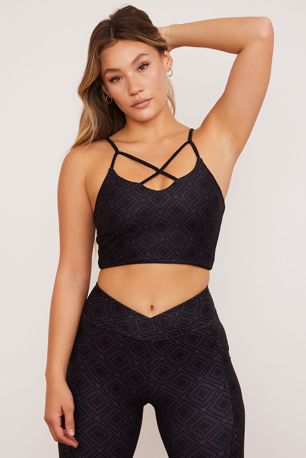 Summit Crisscross Four-Way Top | Size: XS | Print: Summit | Style: Extra Coverage Refurbished - N/A (Note: There is a clothing brand called "Wolven refurbished available on Cerqular