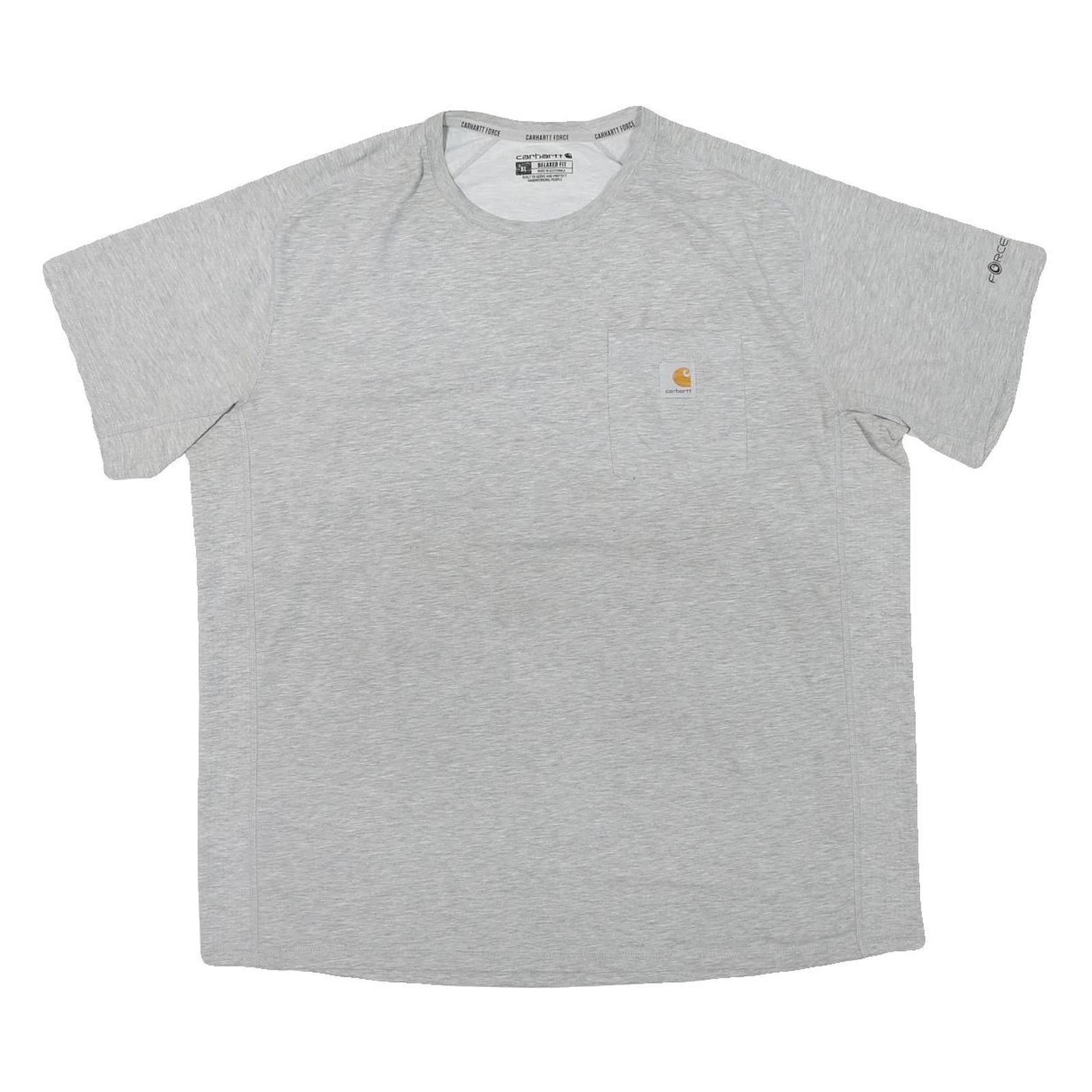 CARHARTT Mens Grey & Orange Workwear Pocket T-Shirt XL Short Sleeve Crew Neck Refurbished - N/A refurbished available on Cerqular