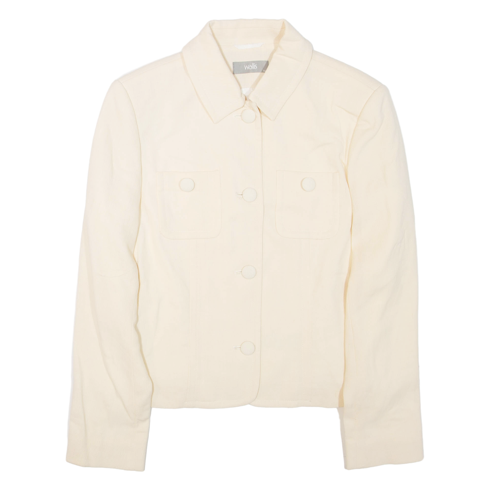 WALLIS Womens Jacket Beige Wool L Refurbished - N/A refurbished available on Cerqular