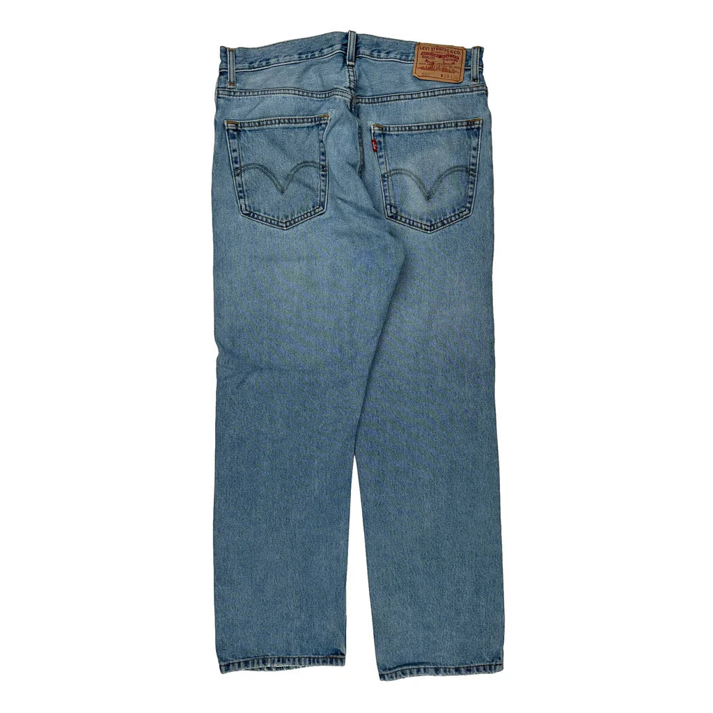 Levis Jeans - 32W 30L Light Wash Cotton Refurbished - Thrifted (note: this is a term often used to describe second- refurbished available on Cerqular