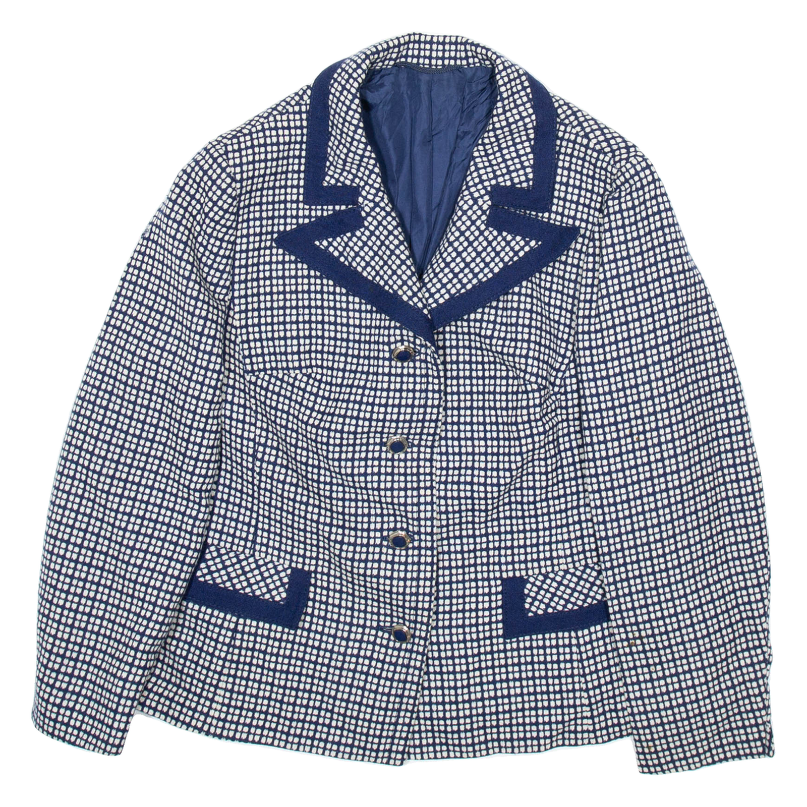 MARIS Womens Blazer Jacket Blue Wool Check S Refurbished - N/A refurbished available on Cerqular