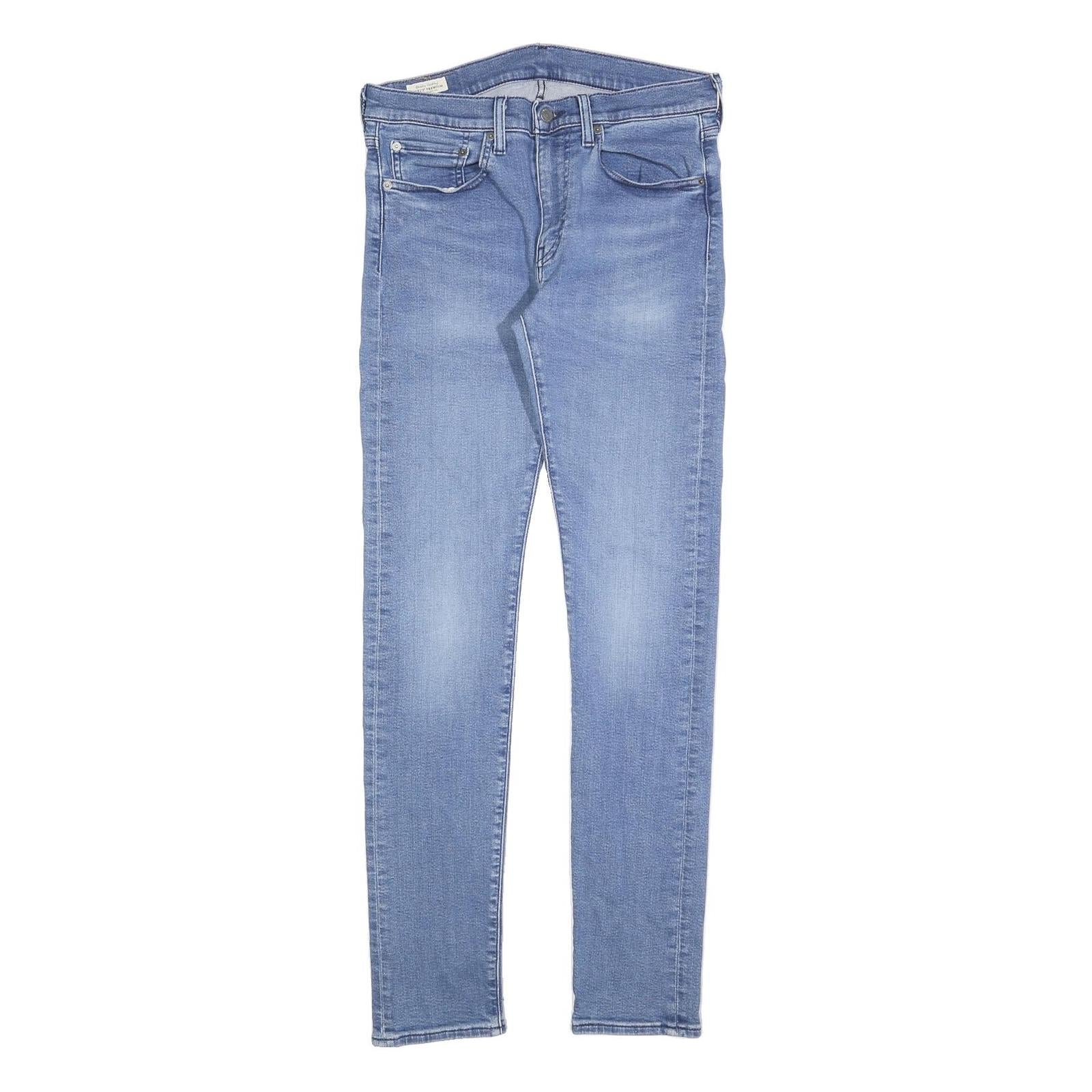 LEVI'S 519 BIG E Mens Jeans Blue Slim Skinny Denim Light W31 L34 Slim Fit Zip Refurbished - N/A refurbished available on Cerqular