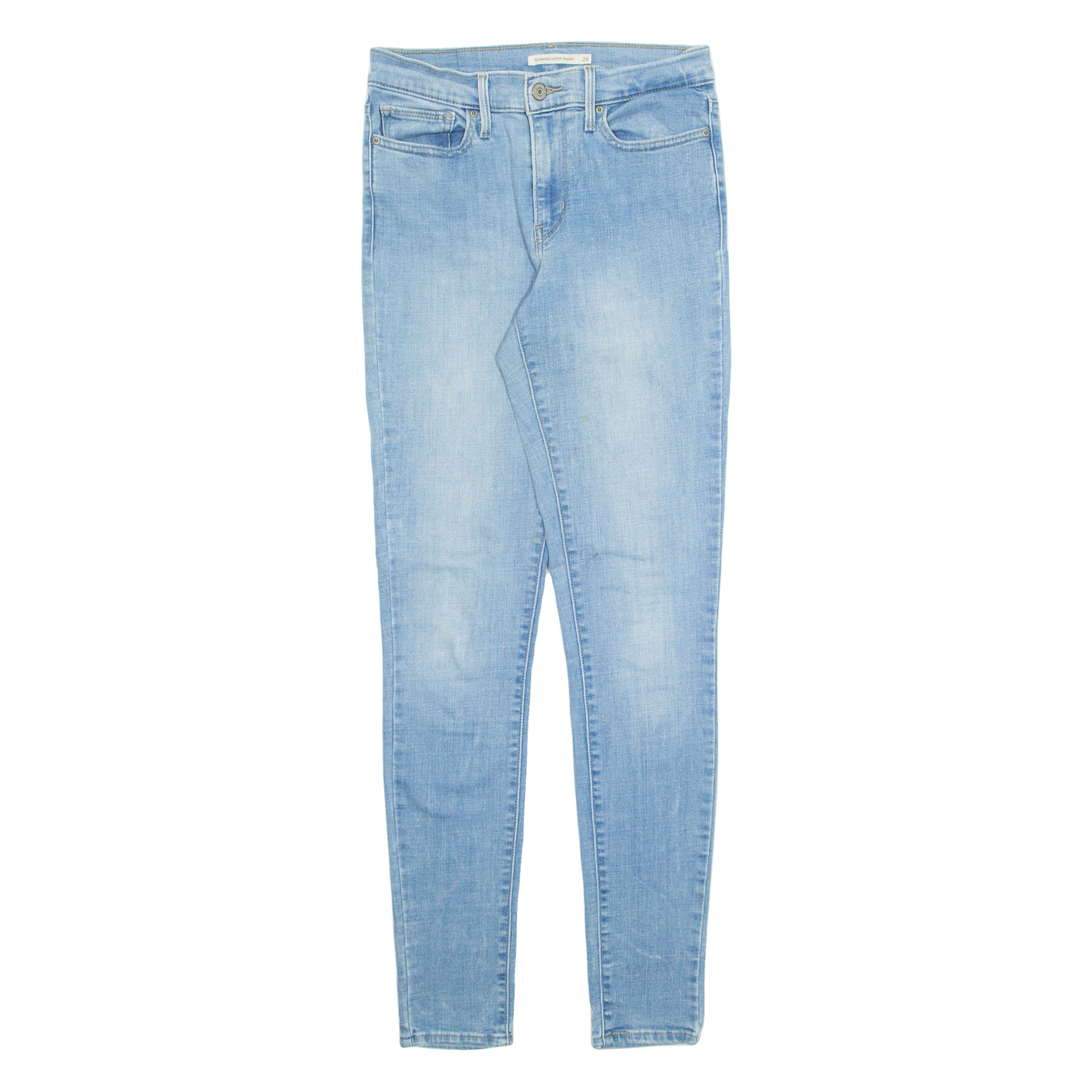 LEVI'S Womens Jeans Blue Slim Skinny Stone Wash W28 L32 Refurbished - N/A refurbished available on Cerqular